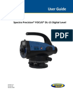 User Guide: Spectra Precision® FOCUS® DL-15 Digital Level