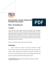 Download analisa tektual hermeneutika by Ari Sulistyanto Sulistyanto SN34205945 doc pdf