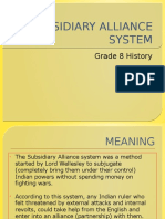 Subsidiary Alliance System: Grade 8 History