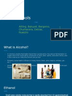 Alcohols: Aliling, Baluyot, Bergonio, Chumacera, Detras, Nuestro