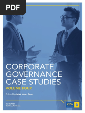 Corporate Governance Case Studies Pdf Board Of Directors Corporate Governance