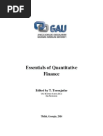 Essentials of Quantitative Finance - 1 PDF