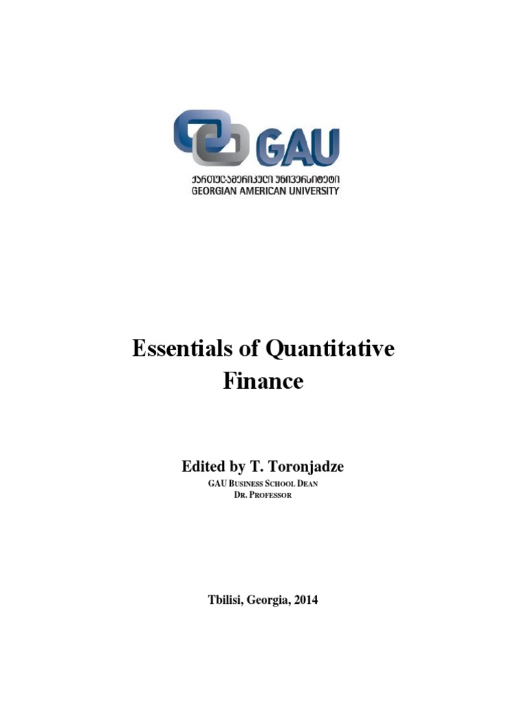 quantitative finance dissertation