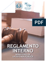 Reglamento Interno - Ministerio de La Defensa Pública Del Paraguay
