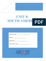 Unit 8: South America: SCHOLAR NAME
