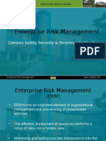 Enterprise Risk Management: Campus Safety Security & Business Continuity