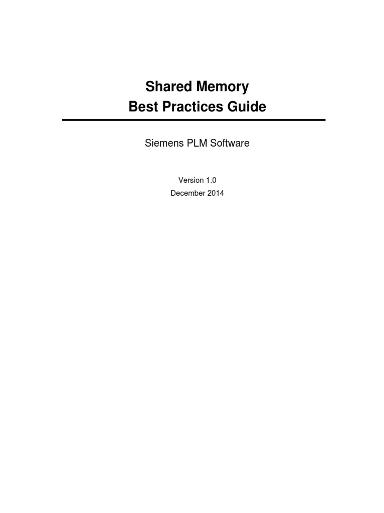 Shared Memory Best Practices Guide V1 0 Pdf Cache Computing