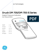 Dpi 705 Dpi 705 is Digital Pressure Indicator - Operating Manual Deutsch
