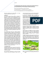 Construction and Operation of Kamojang Unit 4, The First Commercial Geothermal Power PDF