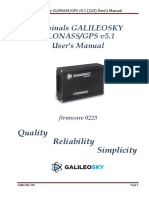 Terminals GALILEOSKY Glonass/Gps V5.1 User's Manual: Quality Reliability Simplicity