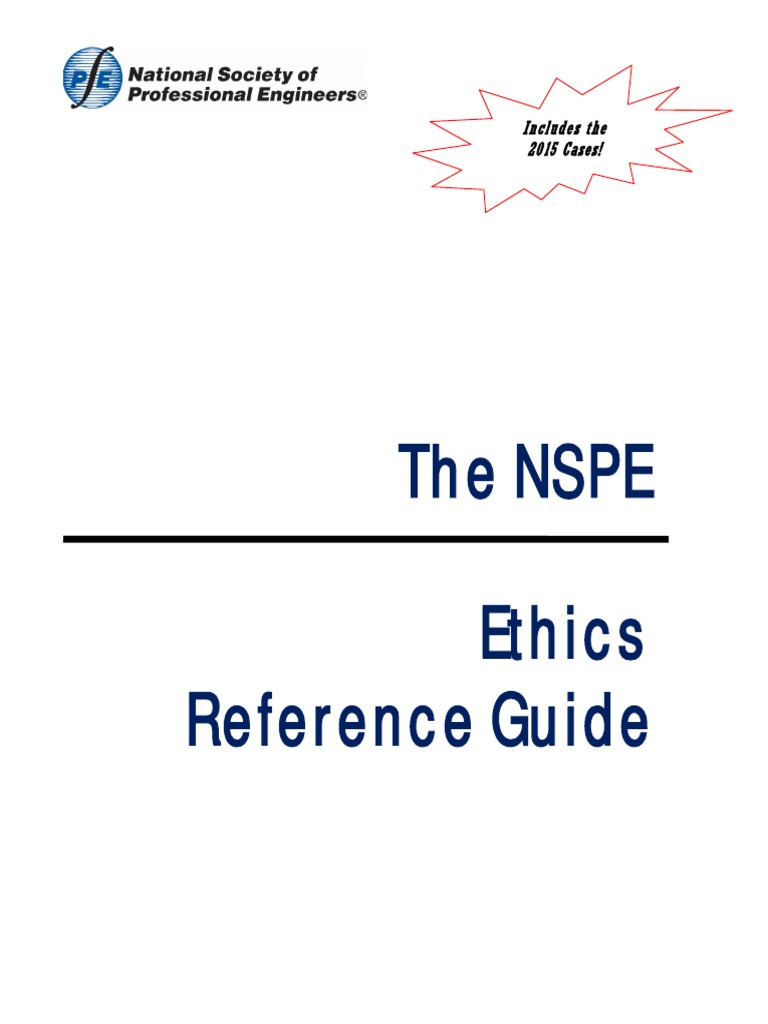 EthicsReferenceGuide PDF | PDF | Conflict Of Interest | Engineer