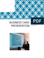 Business Card Presentation