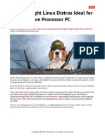 5 Lightweight Linux Distros Ideal for an Intel Atom Processor PC