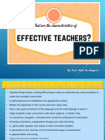 Week 3 - Prof. Aldo Rodríguez - Effective Teachers