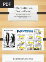 Differentiation (Derivatives)