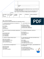 Evaluacion Luz 3 ! Años