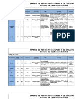 Matriz de Requisitos Legales