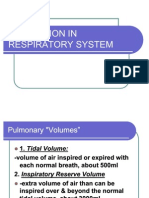 Alteration in Respiratory System