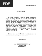 Carta de Solicitud Vivienda  Conflicto armado  Agitación