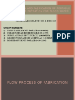 Design and Fabrication of Portable Water Filtration For Flood Water