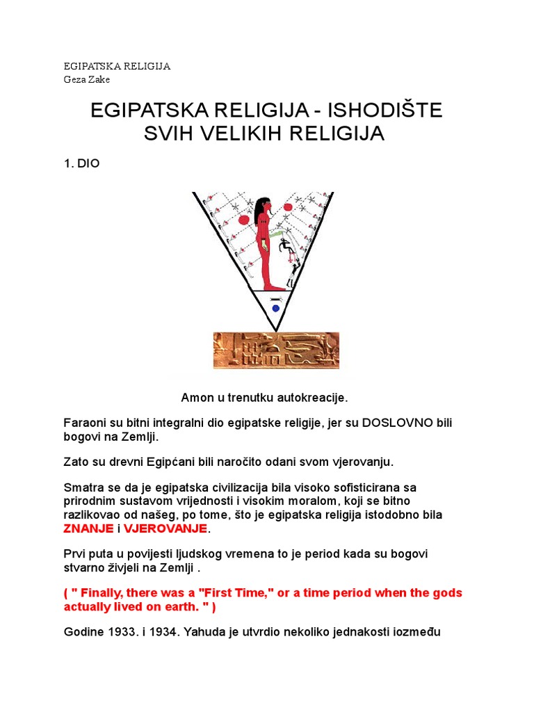 Egipatska Religija | PDF