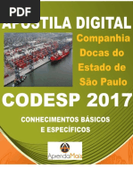APOSTILA CODESP 2017 ENGENHEIRO DE SEGURANÇA DO TRABALHO + BRINDES