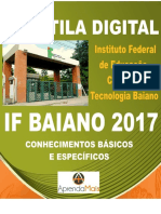 APOSTILA IF BAIANO 2017 ANALISTA DE TECNOLOGIA DA INFORMAÇÃO + BRINDES