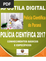 APOSTILA POLÍCIA CIENTÍFICA PR 2017 PERITO ÁREA 8 + BRINDES