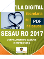 Apostila Sesau Ro 2017 Farmacêutico + Brindes