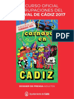 Ayto. de Cádiz. Carnaval 2017. Dossier Prensa Adultos