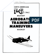 T-6 Aerobatic Training Maneuvers