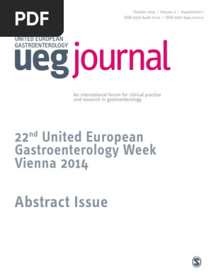 Ueg Week Vienna 14 Abstract Issue Pdf Inflammatory Bowel Disease Stomach