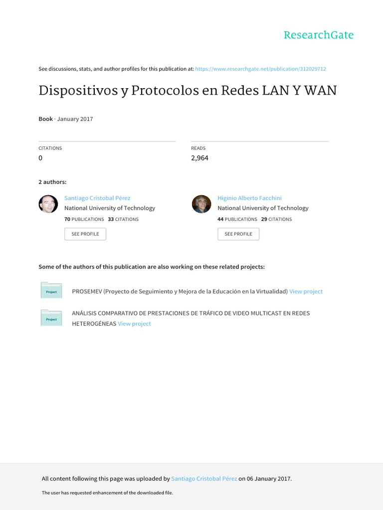 Dispositivos y Protocolos de Redes LAN y WAN | PDF | Protocolos de ...