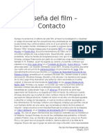 Reseña Del Film Contacto