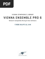 Vienna Ensemble PRO 6 Manual English v3.01 PDF