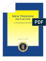 New Freedom Initiative: A Progress Report