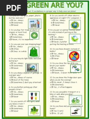 Islcollective Worksheets Pdf Waste Management Waste