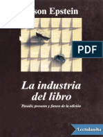 La Industria Del Libro - Jason Epstein