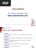 Java Basics Java Basics: For More Tutorials Visit For More Tutorials Visit