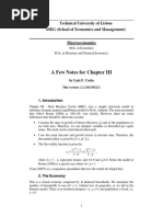 A Few Notes For Chapter III: Technical University of Lisbon ISEG (School of Economics and Management)