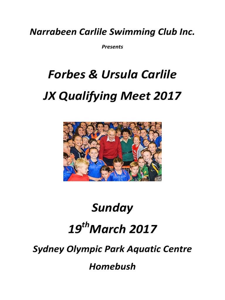 2017 Carlile JX Meet Program Complete PDF Outdoor Recreation