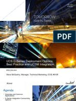 Live2015 - UCS C-Series Deployment Options, Best Practice and UCSM Integration