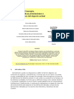 Concepto, Características, Orientaciones y Clasificaciones Del Deporte Actual