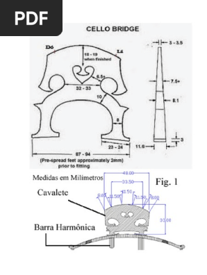 Bridge Cello Medidas