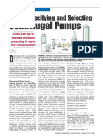 Sizing, Specifying and Selecting Centrifugal Pumps