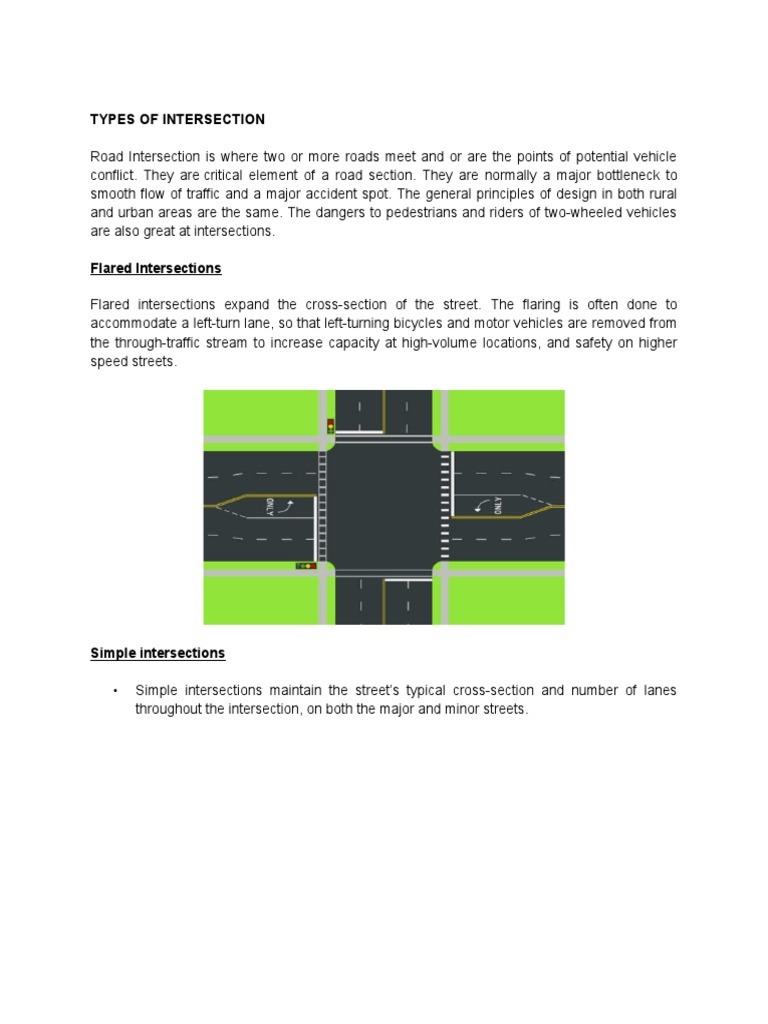 Types of Road Intersection and Interchange PDF Interchange (Road