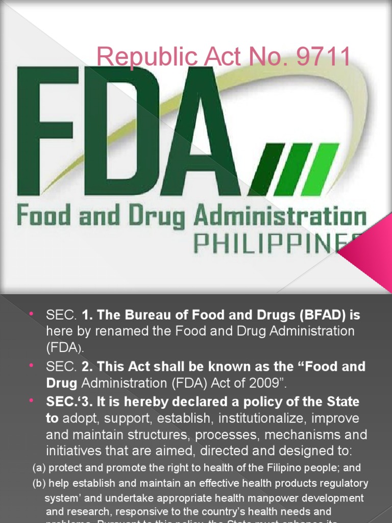 Republic Act No | PDF | Food And Drug Administration | Pharmaceutical Drug