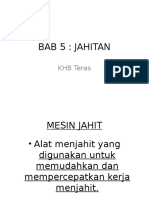 Bab 5 - Jahitan