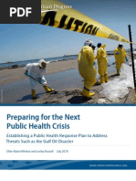 Download Preparing for the Next Public Health Crisis Establishing a Public Health Response Plan to AddressThreats Such as the Gulf Oil Disaster by Center for American Progress SN34214648 doc pdf