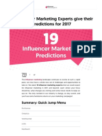 19 Influencer Marketing Experts give their Predictions for 2017